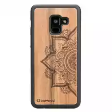 Drewniane etui Bewood na Galaxy A8 2018 MANDALA JABŁOŃ Telefony i akcesoria Akcesoria telefoniczne Etui