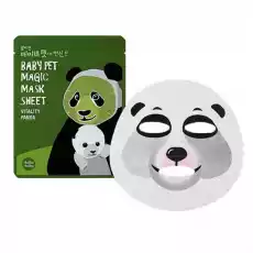 Holika Holika Baby Pet Magic Panda maska zwierzęca panda Zdrowie i uroda Kosmetyki i akcesoria Pielęgnacja twarzy