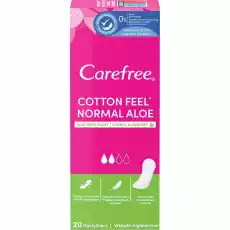 Carefree Cotton Feel Normal wkładki higieniczne zapach aloesowy 20szt Zdrowie i uroda Kosmetyki i akcesoria Pielęgnacja ciała Higiena intymna Środki higieniczne