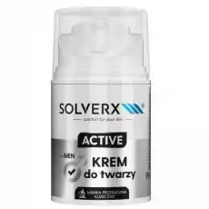 SOLVERX Active krem do twarzy dla mężczyzn 50ml Zdrowie i uroda Kosmetyki i akcesoria Kosmetyki dla mężczyzn