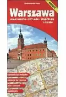 Warszawa Plan miasta 128 000 Książki Literatura podróżnicza