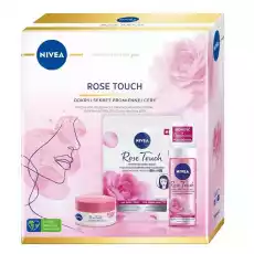 Nivea Rose Touch zestaw żelkrem d50ml pianka 150ml maska w płachcie 1szt Zdrowie i uroda Kosmetyki i akcesoria Pielęgnacja ciała