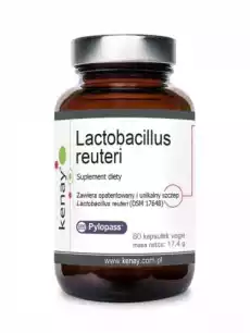 Probiotyk Lactobacillus reuteri Pylopass 60 kapsułek KENAY Zdrowie i uroda Zdrowie Witaminy minerały suplementy diety