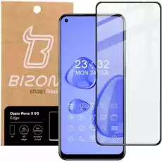 Szkło hartowane Bizon Glass Edge do Oppo Reno 5 5G czarne Telefony i akcesoria Akcesoria telefoniczne Folie ochronne