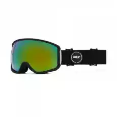 IMX GOGLE SNOWBOARDOWE PEAK BLACK MATTBLACK GREEN Motoryzacja Motocykle