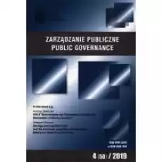 Zarządzanie Publiczne 4 50 2019 Książki Czasopisma