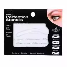 Brow Perfection Stencils szablony do brwi 4szt Zdrowie i uroda Kosmetyki i akcesoria Makijaż i demakijaż Makijaż oczu