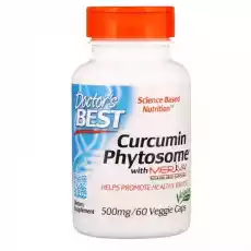 Curcumin Phytosome with Meriva 60 kapsułek Doctors Best Zdrowie i uroda Zdrowie Witaminy minerały suplementy diety