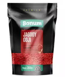 BONUM JAGODY GOJI SUSZONE 350G Artykuły Spożywcze Bakalie i suszone owoce