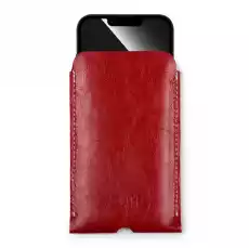 Skórzane etui na IPhone 121314 Solier SA57 czerwone Telefony i akcesoria Akcesoria telefoniczne Etui