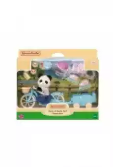 Sylvanian Wycieczka rowerowa misia Pandy Dla dziecka Zabawki Figurki i makiety