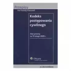 Kodeks Postępowania Cywilnego Książki Prawo akty prawne