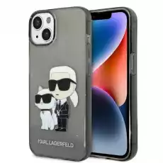 Karl Lagerfeld KLHCP14SHNKCTGK iPhone 14 61 czarnyblack hardcase IML GLIT NFT KarlChoupette Telefony i akcesoria Akcesoria telefoniczne Etui