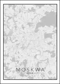 Moskwa mapa czarno biała plakat Wymiar do wyboru 20x30 cm Dom i ogród Wyposażenie wnętrz Dekoracja Obrazy i plakaty