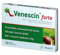 VENESCIN Forte x 30 tabl Zdrowie i uroda Kosmetyki i akcesoria Pielęgnacja nóg i stóp