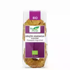 Krążki Ananasa Suszone Bio 100 g Bio Planet Artykuły Spożywcze