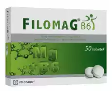 FILOMAG B6 x 50 tabletek Zdrowie i uroda Zdrowie Witaminy minerały suplementy diety