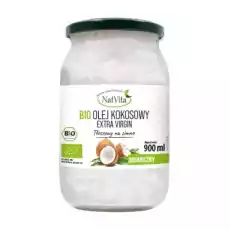 BIO Olej Kokosowy Extra Virgin 900ml NatVita Artykuły Spożywcze Oleje i oliwy