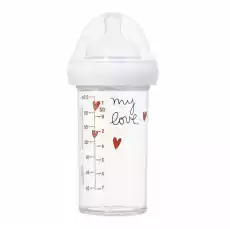 Butelka ze smoczkiem do karmienia niemowląt My love tritanowa 6 m 210 ml Le Biberon Dla dziecka Akcesoria dla dzieci Karmienie dziecka Butelki i akcesoria
