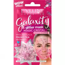 Eveline Galaxity Glitter Mask wygładzająca maseczka do twarzy magic cristal 10ml Zdrowie i uroda Kosmetyki i akcesoria Pielęgnacja twarzy Maseczki