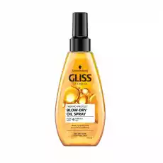 Schwarzkopf Gliss ThermoProtect BlowDry Oil olejek termoochronny do włosów przesuszonych i nadwyrężonych 150ml Zdrowie i uroda Kosmetyki i akcesoria Pielęgnacja i stylizacja włosów Odżywki do włosów