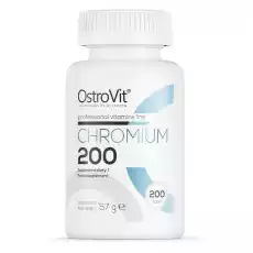 OstroVit Chromium Chrom 200 mg 200 tabletek Sport i rekreacja Odżywki i suplementy