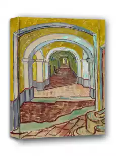 Corridor in the Asylum Vincent van Gogh obraz na płótnie Wymiar do wyboru 20x30 cm Dom i ogród Wyposażenie wnętrz Dekoracja Obrazy Ramy Fototapety