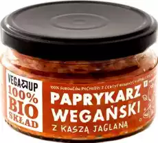 PAPRYKARZ WEGAŃSKI Z KASZĄ JAGLANĄ BIO 190 g VEGA UP Artykuły Spożywcze Pasty i smarowidła