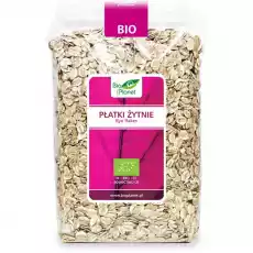 Płatki Żytnie Bio 600 g Bio Planet Artykuły Spożywcze