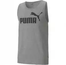 Tank top męski Puma ESSENTIAL szary 58667003 Odzież obuwie dodatki Koszulki