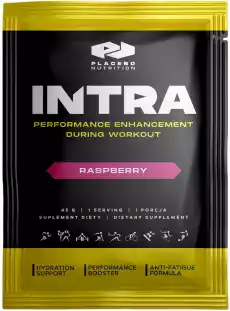 Placebo Nutrition Intra Izotonik Raspberry z mentolem 45g Sport i rekreacja Odżywki i suplementy