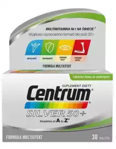 CENTRUM AZ Silver 50 x 30 tabletek Zdrowie i uroda Zdrowie Witaminy minerały suplementy diety