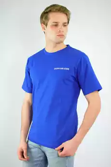 TSHIRT MĘSKI CALVIN KLEIN NIEBIESKI Odzież obuwie dodatki Odzież męska