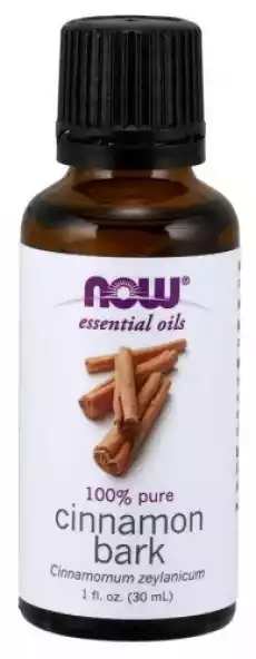 100 Olejek z Kory Cynamonu Cinnamon Bark Cynamon 30 ml NOW FOODS Zdrowie i uroda Kosmetyki i akcesoria Kosmetyki i akcesoria do kąpieli Olejki do kąpieli Aromaterapia