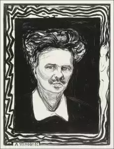 August Strindberg 1896 Edvard Munch plakat Wymiar do wyboru 20x30 cm Dom i ogród Wyposażenie wnętrz Dekoracja Obrazy i plakaty