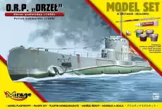 Model do sklejania ORP ORZEŁ Polski Okręt Podwodny 1939 Sport i rekreacja Modelarstwo