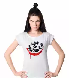 Why So Serious Koszulka premium damska Odzież obuwie dodatki Odzież damska Tshirty i koszulki damskie