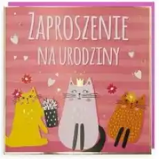 Zaproszenie Urodziny 5szt Prezenty Pakowanie prezentów