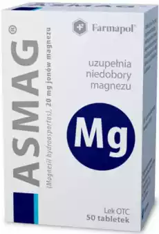 ASMAG x 50 tabletek Zdrowie i uroda Zdrowie Witaminy minerały suplementy diety