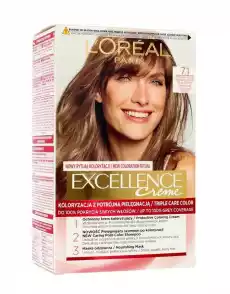 LOREAL Excellence Creme farba do włosów 71 Blond Popielaty Zdrowie i uroda Kosmetyki i akcesoria Pielęgnacja i stylizacja włosów Farby i szampony koloryzujące