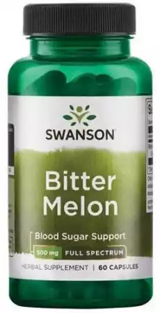 SWANSON Full Spectrum Bitter Melon 500mg x 60 kapsułek Sport i rekreacja Odżywki i suplementy Odżywki wspomagające odchudzanie