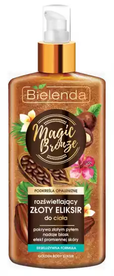 Bielenda Magic Bronze rozświetlający złoty eliksir do ciała 150ml Zdrowie i uroda Kosmetyki i akcesoria Pielęgnacja ciała Olejki do ciała i masażu