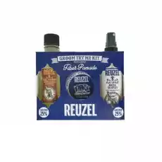 Reuzel Zestaw Try Me Kit Fiber szampon fiber pomade i clay spray Zdrowie i uroda Kosmetyki i akcesoria Pielęgnacja i stylizacja włosów