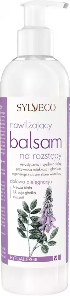 Sylveco Nawilżający balsam na rozstępy 300 ml Zdrowie i uroda Kosmetyki i akcesoria Pielęgnacja ciała Balsamy mleczka peelingi do ciała