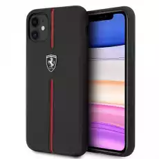 Ferrari FEOMSHCN61BK iPhone 11 61 Xr czarnyblack hardcase Off Track Leather Nylon Stripe Telefony i akcesoria Akcesoria telefoniczne Etui