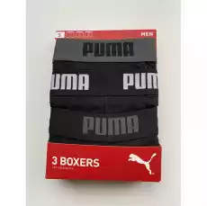 Bokserki męskie Puma PUMA BASIC BOXER 3P black wielokolorowe 90757101 Odzież obuwie dodatki Galanteria i dodatki