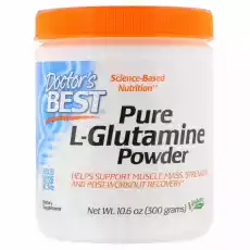 Doctor039s Best Lglutamine Glutamina 300g Sport i rekreacja Odżywki i suplementy