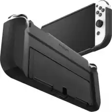 Etui Spigen Thin Fit Nintendo Switch Oled czarne Telefony i akcesoria Akcesoria telefoniczne Pokrowce i kabury do telefonów