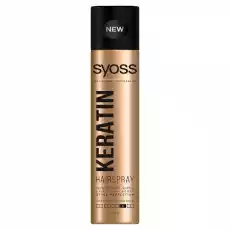 Syoss Keratin Hairspray lakier do włosów w sprayu Extra Strong 300ml Zdrowie i uroda Kosmetyki i akcesoria Pielęgnacja i stylizacja włosów Kosmetyki do stylizacji włosów