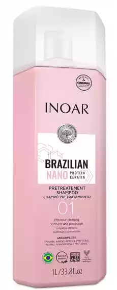 INOAR Nano Protein szampon do kuracji keratynowej 1000ml Zdrowie i uroda Kosmetyki i akcesoria Zabiegi kosmetyczne